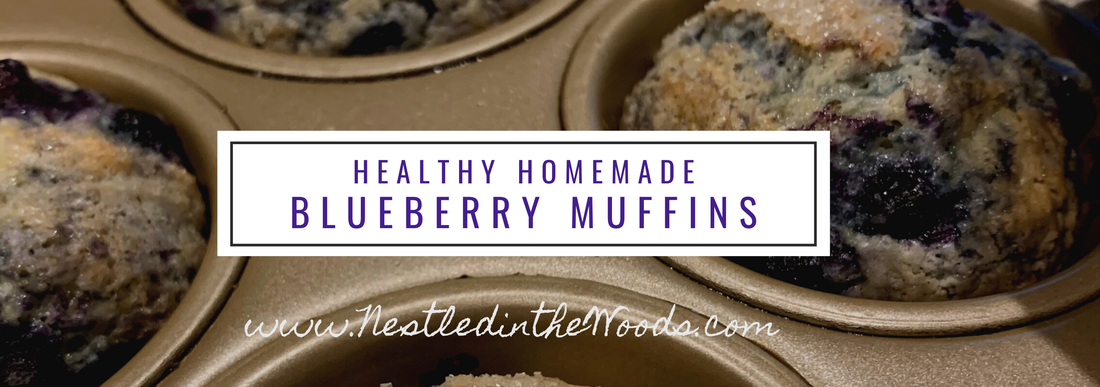 These perfectly moist Healthy Homemade Blueberry Muffins are a fun way to bring smiles to your breakfast table. 